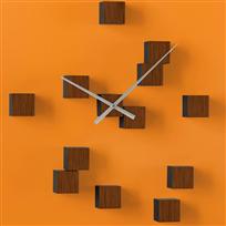 Blocks Clock - Faux Wood (Chiasso)