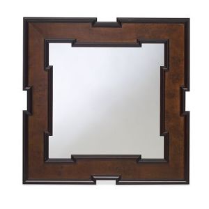 Notched Wood Square Mirror (William Sonoma Home)