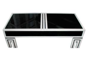 James Mont black glass coffee table (Capitol Furnishings)